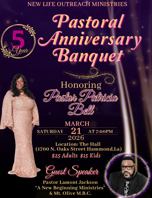 Pastor Anniversary Banquet
